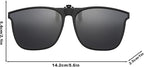 Lunettes de Soleil Polarisées à Clip - Verres Relevables sur Lunettes de Vue