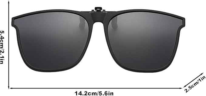 Lunettes de Soleil Polarisées à Clip - Verres Relevables sur Lunettes de Vue