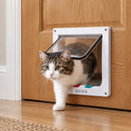 Smart 4-Way Pet Door for Cats & Dogs - Secure Locking
