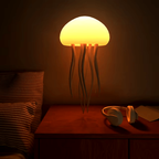 Lampe LED Méduse – Veilleuse RVB à commande vocale à changement de couleur