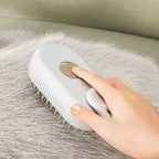 3-in-1-Dampfbürste für Haustiere — Entwirren, Massieren & Entfernen loser Haare