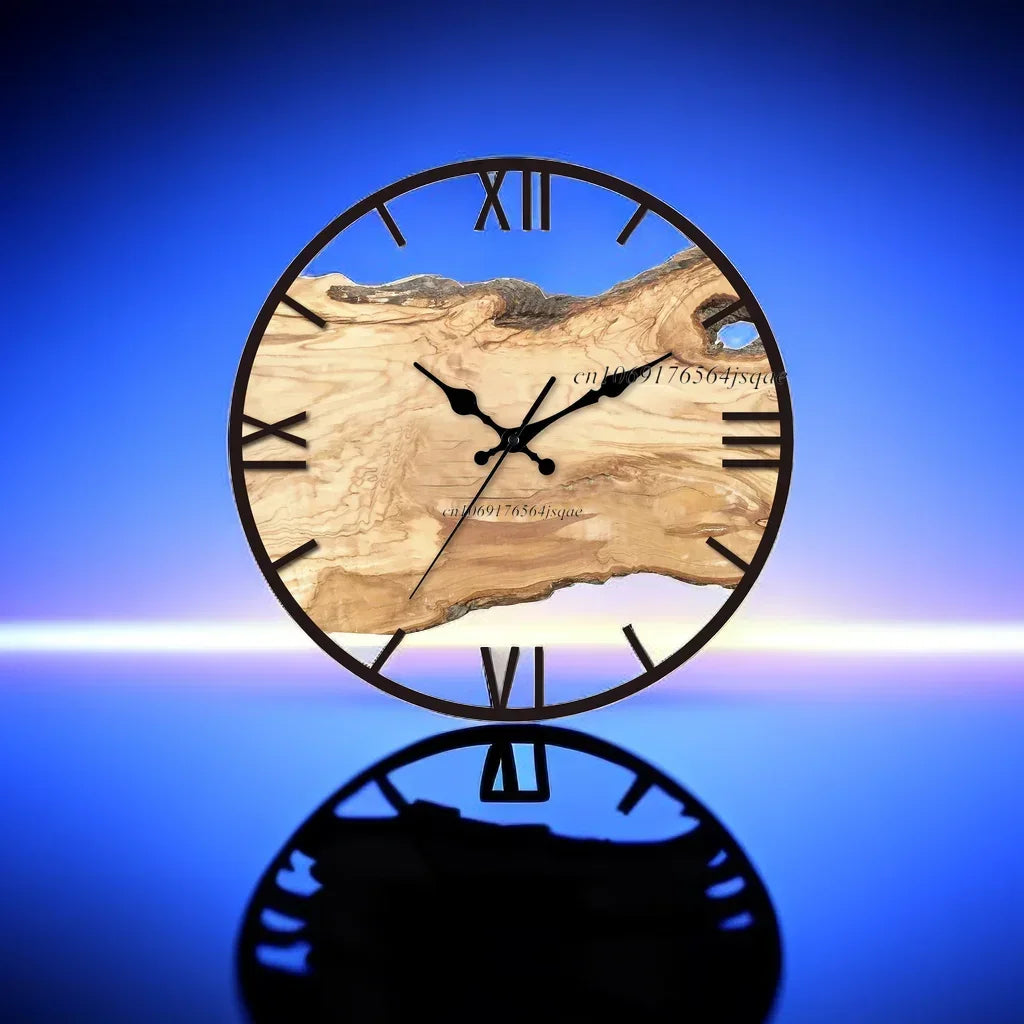 Horloge murale transparente