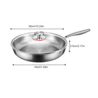 Poêle à frire antiadhésive en titane martelé, compatible avec les plaques à induction et la cuisine quotidienne