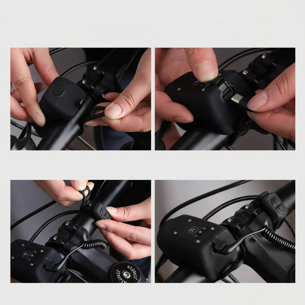 2-in-1 Bicycle Light & Horn – Maximum Road Safety