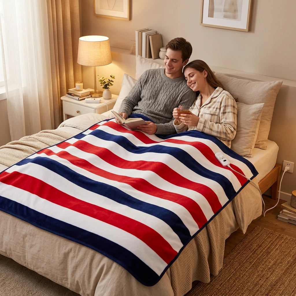 Smart Electric Heated Blanket (110V / 220V) - Cozy Thermal Throw & Mattress Topper for Home