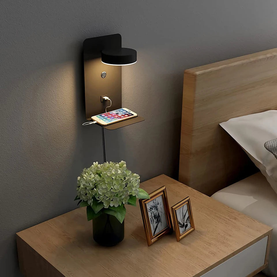 Lampe de chevet à la douce lumière pour un confort élégant
