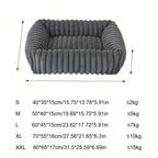 Orthopädisches, weiches Plüsch-Hundebett — Komfort & Halt für alle Jahreszeiten