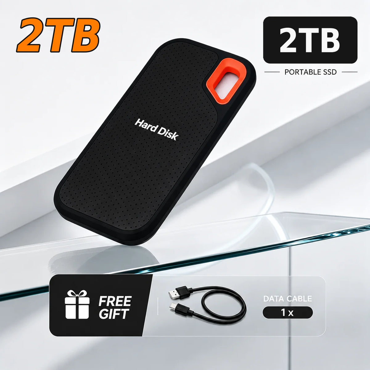 Disque Dur Externe & SSD Portable Ultra-Rapide (USB-C) - Stockage Haute Vitesse pour PC, Mac & Smartphone