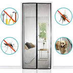 Moustiquaire de Porte Magnétique Renforcée – Rideau Anti-Insectes à Fermeture Automatique