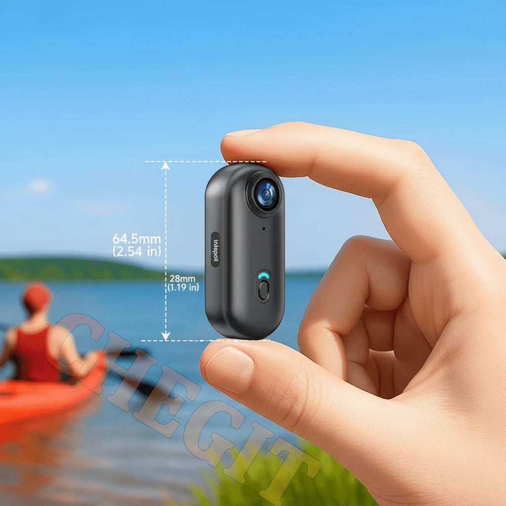 Mini Caméra de Sport  Ultra-Compacte – Étanche 30m, Connexion WiFi et Fixation Magnétique Mains Libres