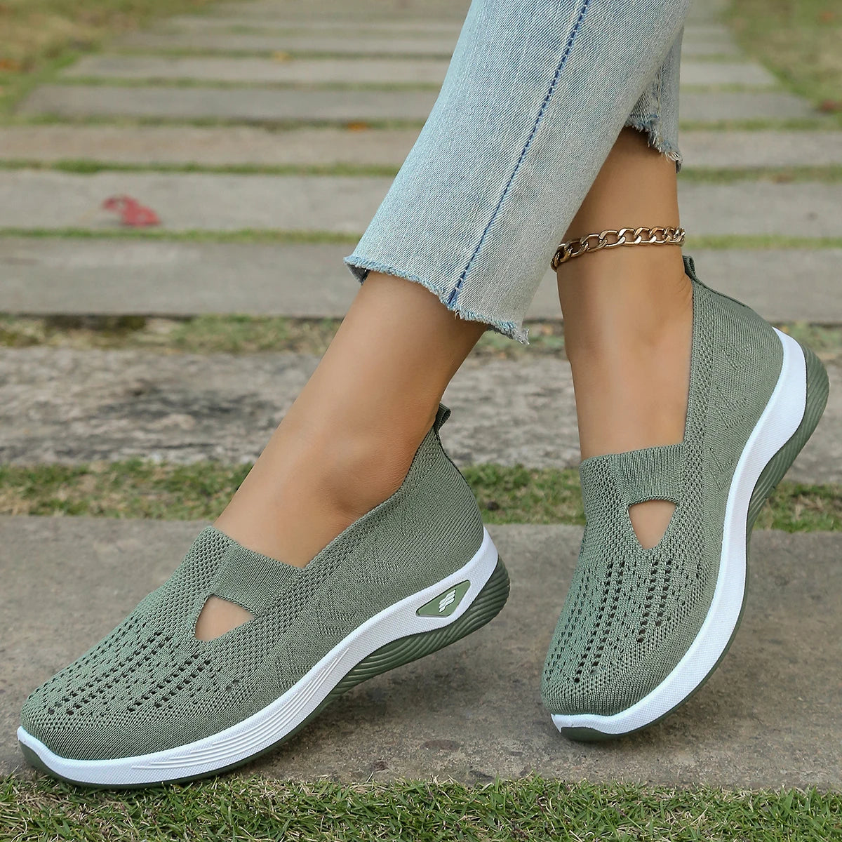 Chaussures de Marche en Maille pour Femmes - Grand Confort à Coussin d'Air