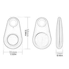 Mini Traceur Bluetooth Anti-Perte Enfant & Objets — Balise de Localisation pour Sac d'École, Clés & Effets Personnels (iOS & Android)