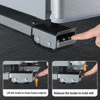 Supports Roulants Ajustables pour Électroménager (Lot de 2) — Socle Téléscopique Amovible & Antidérapant pour Machine à Laver, Réfrigérateur & Meubles