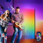 Lampadaire LED d'Angle RGB Smart — Éclairage d'Ambiance Synchronisation Musique & Contrôle Application (Salon, Chambre, Gaming)