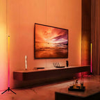 Lampe de sol LED RGB 120cm | Éclairage ambiant pour salon et gaming | Contrôle via application mobile et synchronisation musicale automatique