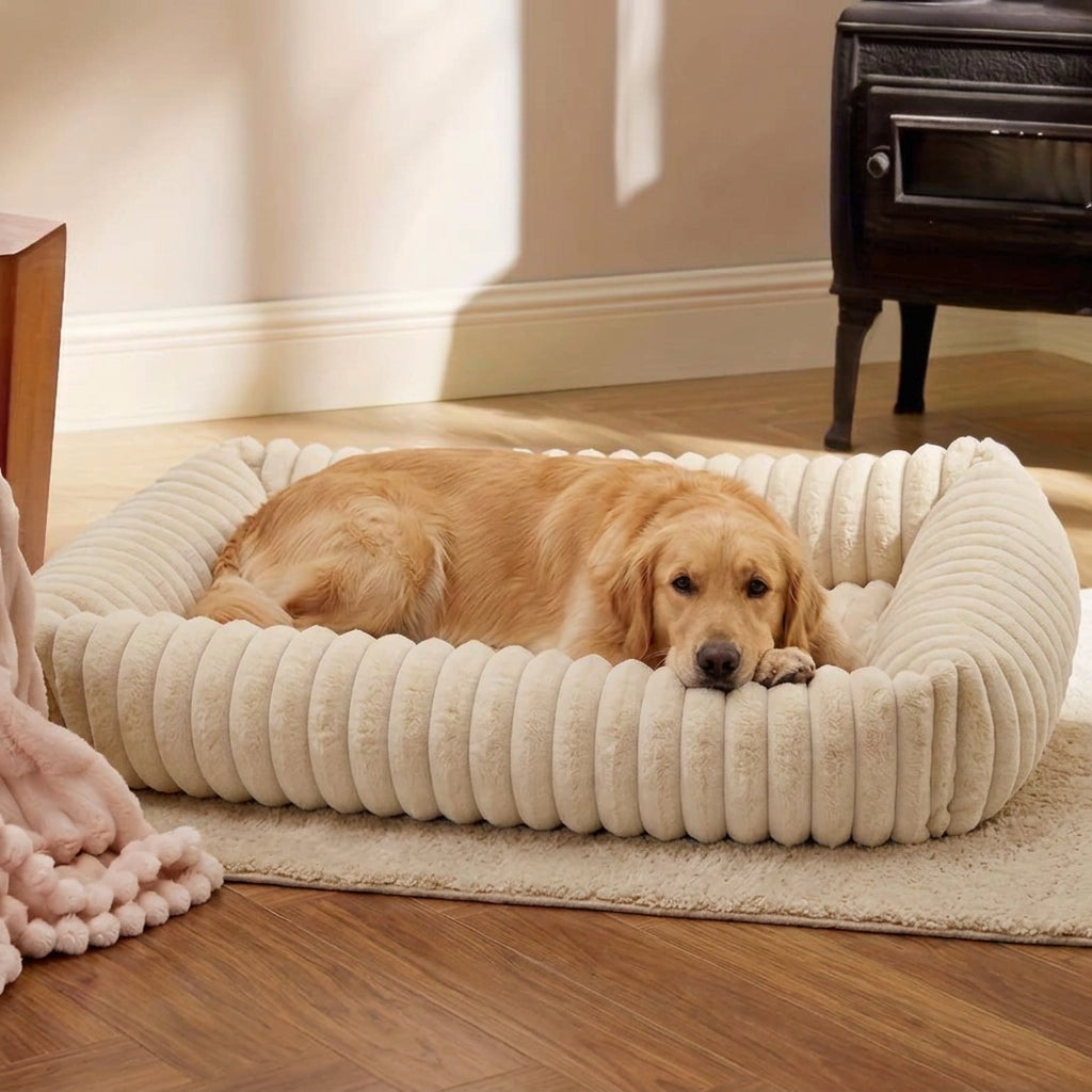 Orthopädisches, weiches Plüsch-Hundebett — Komfort & Halt für alle Jahreszeiten