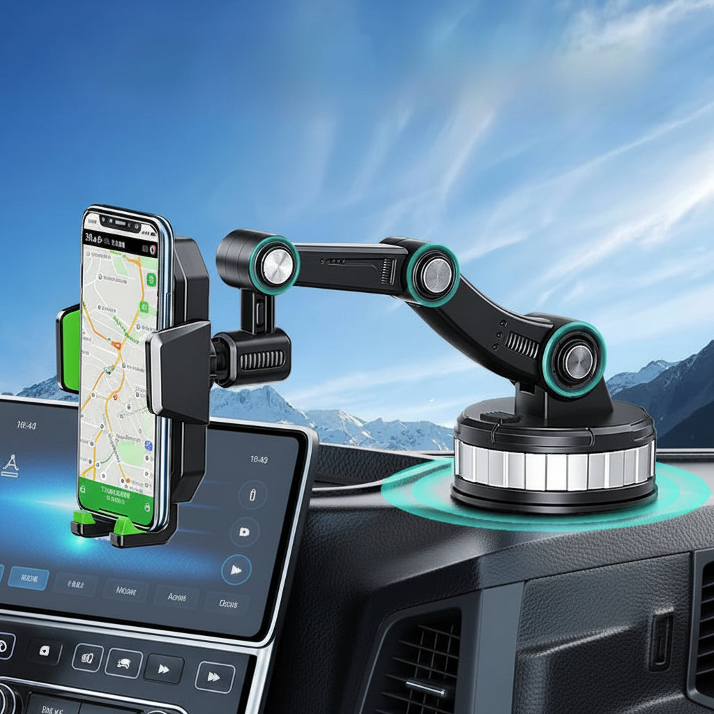 Support de téléphone pour voiture avec Ventouse puissante | Rotation à 360°