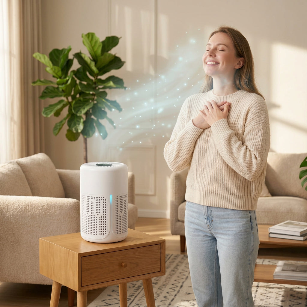 USB-Ionen-Luftreiniger — Geruchsbeseitigung & fortschrittliche Filtration