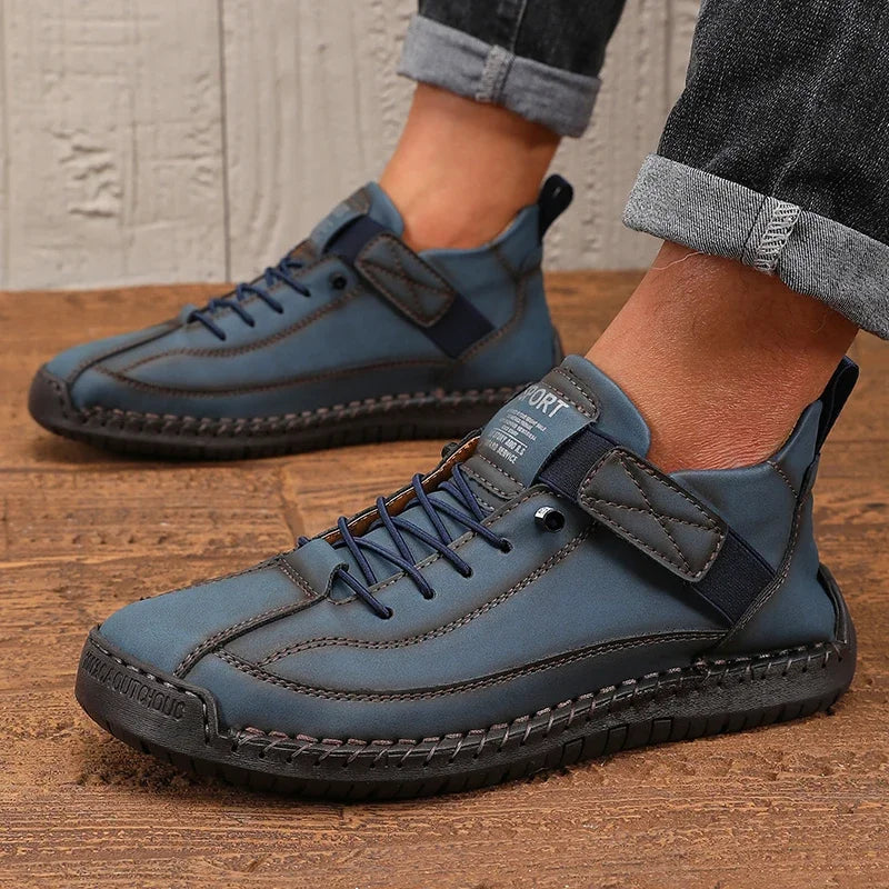 Baskets confortables pour femmes | Semelle amortissante et ajustement par sangle velcro réglable | Chaussures de marche légères et respirantes faciles à enfiler. Style moderne.