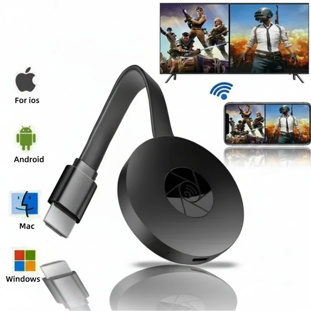 Clé TV Connectée – Récepteur Vidéo Wi-Fi 1080P Haute Définition