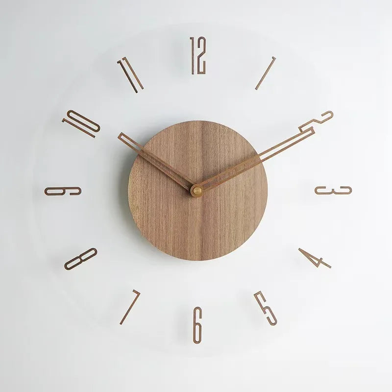 Horloge murale nordique en bois