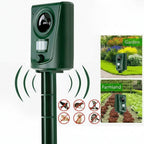 Répulsif Solaire à Ultrasons pour Animaux – Protection de Jardin