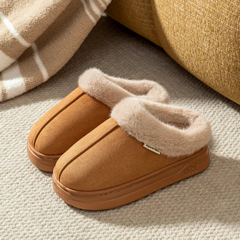 Chaussons Bottines d'Intérieur & Extérieur Matelassés - Doublure Peluche & Semelle Épaisse Antidérapante