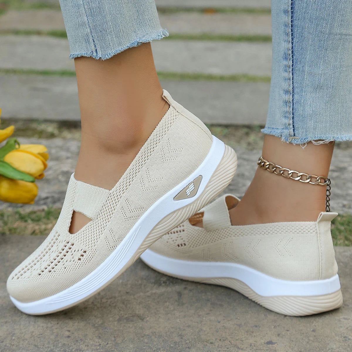 Chaussures de Marche en Maille pour Femmes - Grand Confort à Coussin d'Air