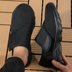 Chaussures Ergonomiques Confort Pieds Larges & Sensibles — Maille Respirante & Fermeture À Scratch Ajustable