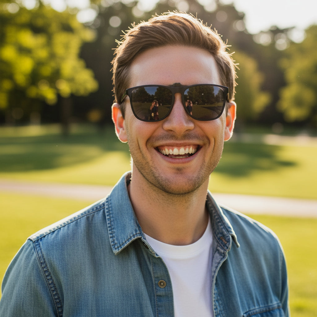 Lunettes de Soleil Polarisées à Clip - Verres Relevables sur Lunettes de Vue