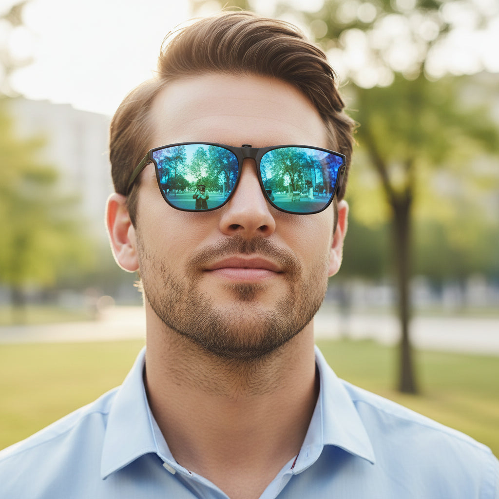 Lunettes de Soleil Polarisées à Clip - Verres Relevables sur Lunettes de Vue