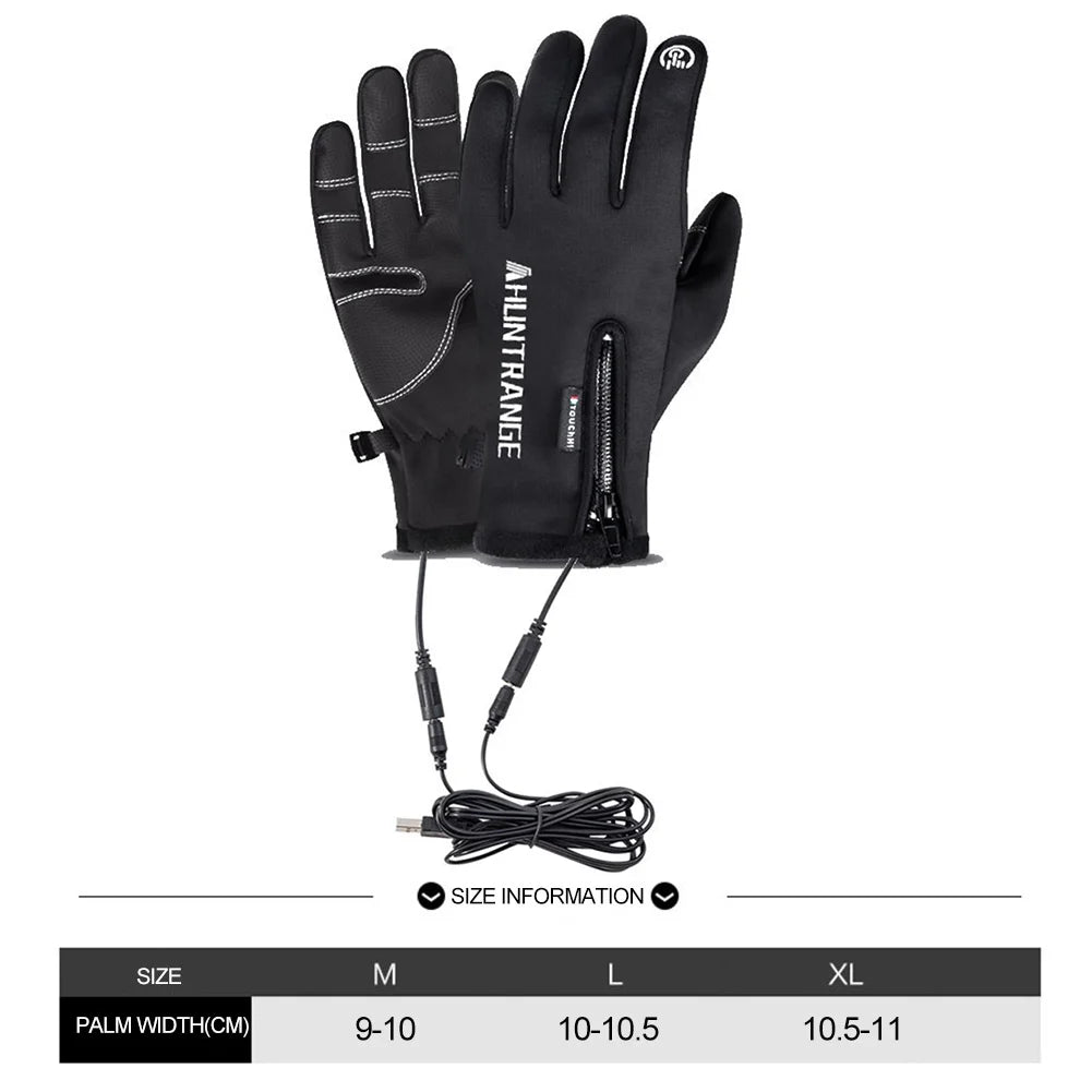 USB-beheizbare Handschuhe - Wärmeschutz & Touchscreen-kompatibel für Skifahren, Motorradfahren und Wandern