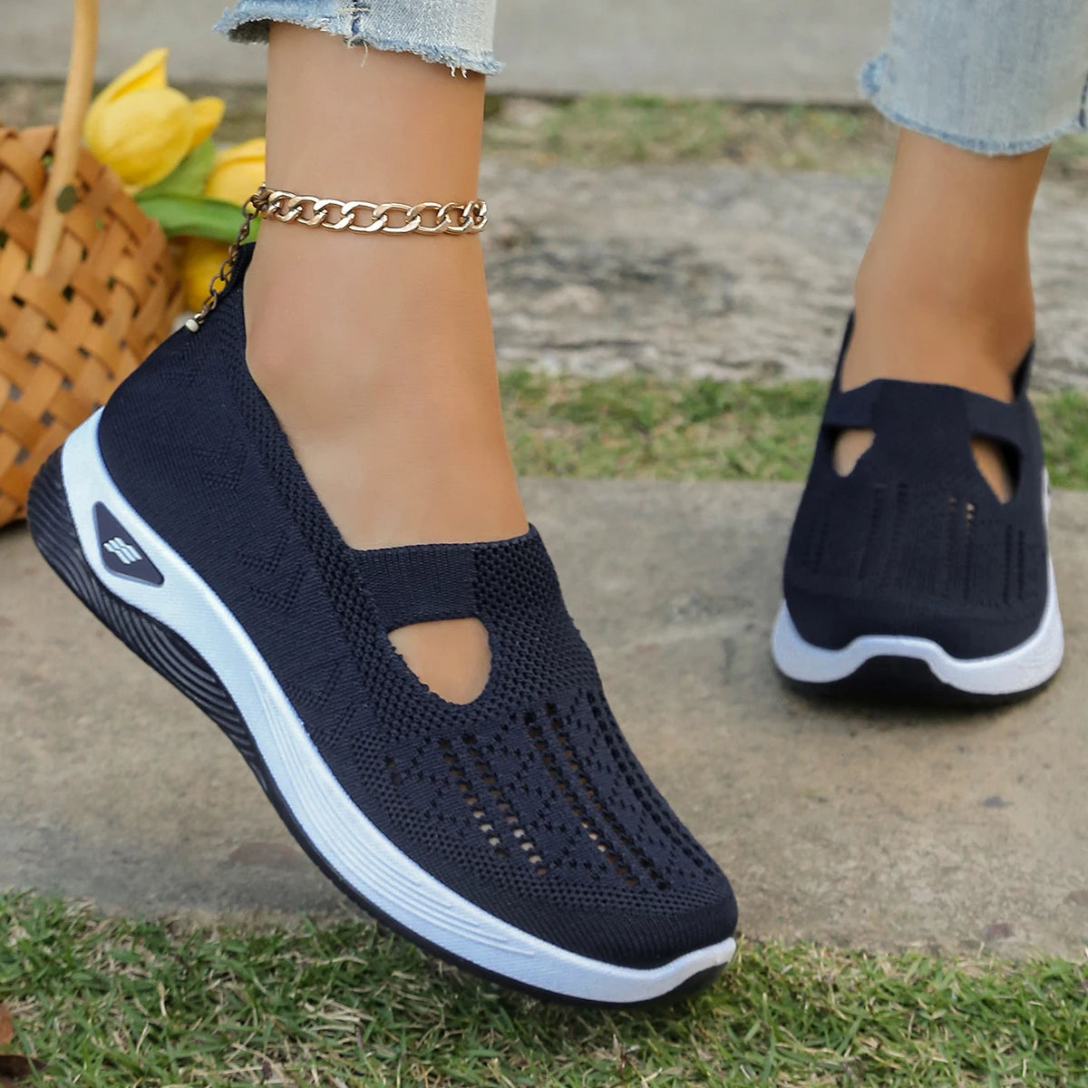 Chaussures de Marche en Maille pour Femmes - Grand Confort à Coussin d'Air