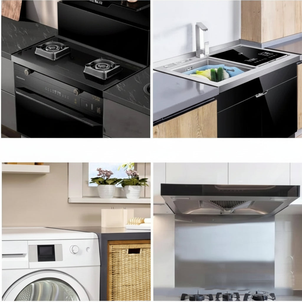 2 Paires de Couvercles d'espacement réglables pour poêles