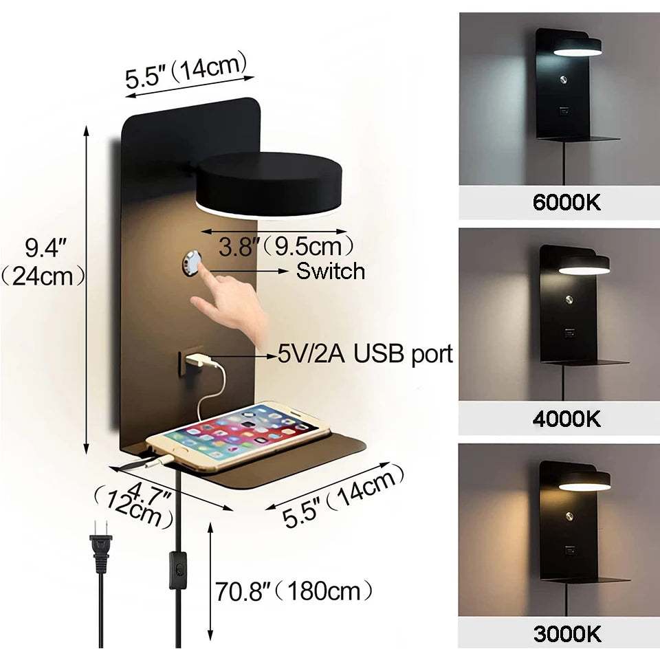 Lampe de chevet à la douce lumière pour un confort élégant
