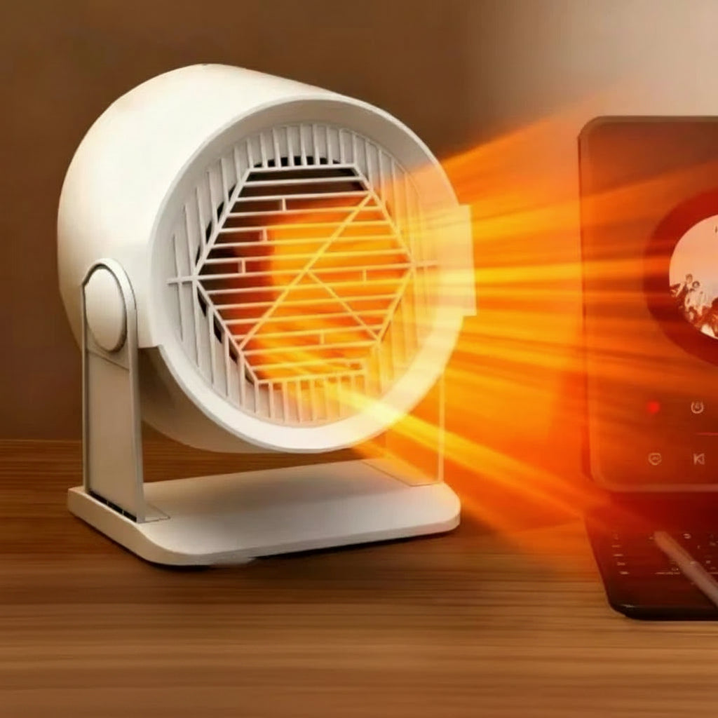 Mini-Elektroheizung (380 W) – Schnelles Aufheizen & Überhitzungsschutz für Büro und Zuhause