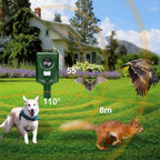 Répulsif Solaire à Ultrasons pour Animaux – Protection de Jardin