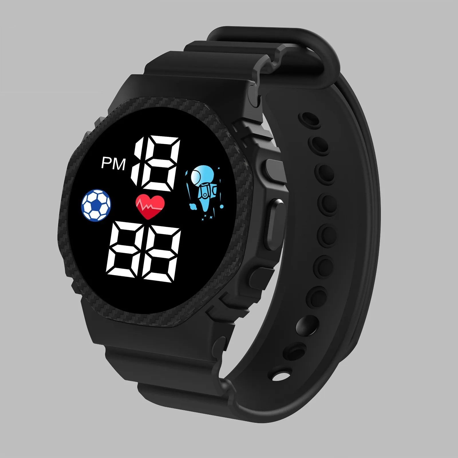 Montre Digitale Enfant – Résistante, Étanche & Confortable