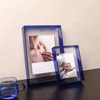 Cadre photo transparent au design minimaliste moderne
