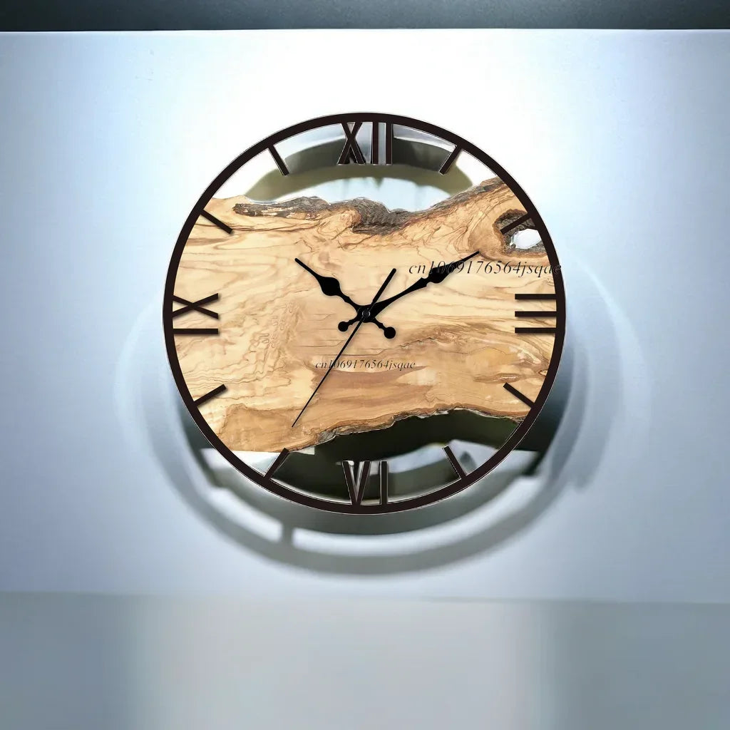 Horloge murale transparente