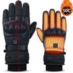 Elektrische beheizbare Touchscreen-Handschuhe für Motorrad, Ski & Fahrrad - Schnelles Aufheizen, 3 Stufen