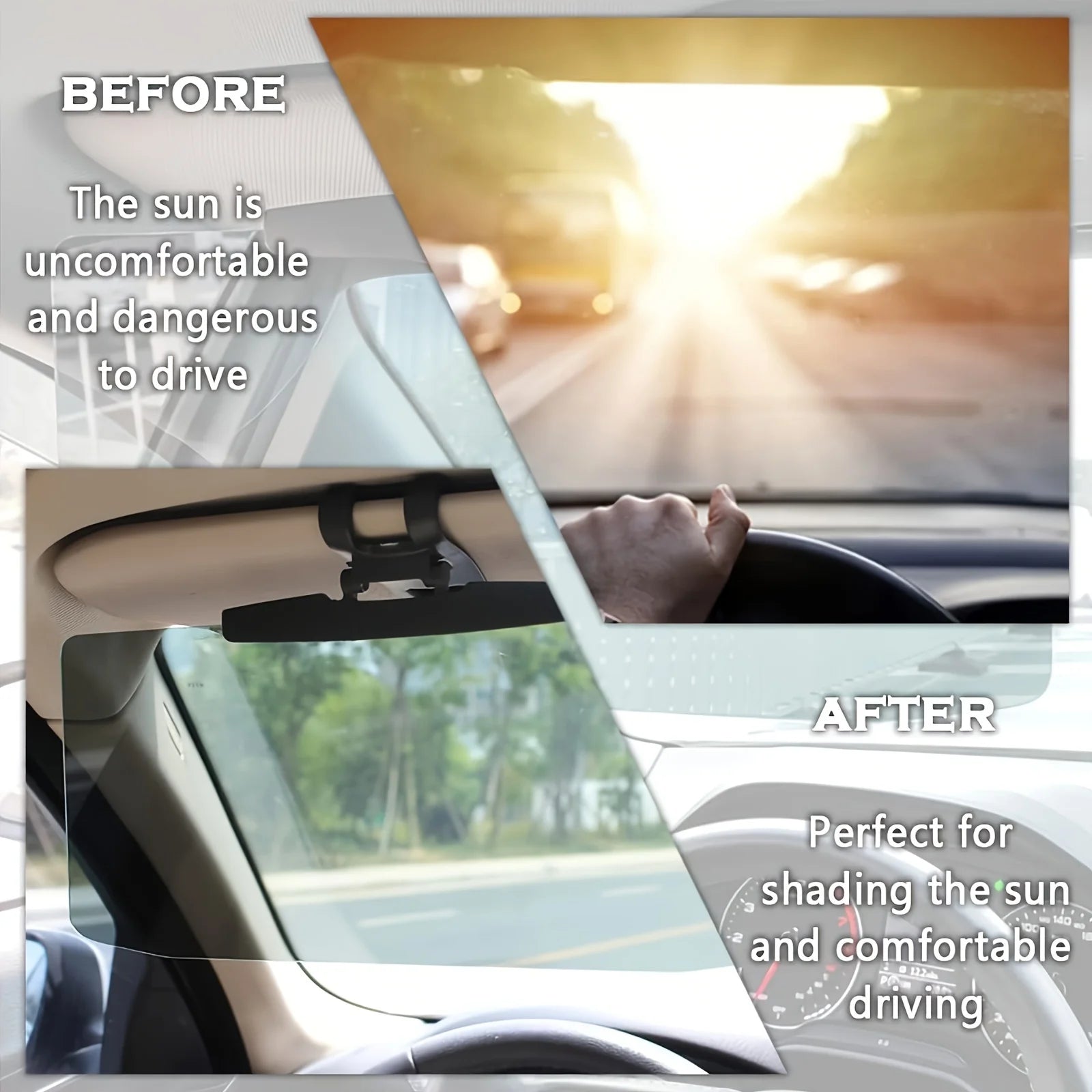 Rallonge de Pare-Soleil Auto Anti-Éblouissement – Confort Jour & Nuit