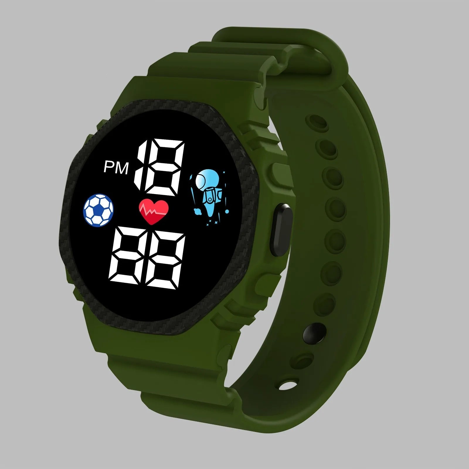 Montre Digitale Enfant – Résistante, Étanche & Confortable