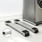 Supports Roulants Ajustables pour Électroménager (Lot de 2) — Socle Téléscopique Amovible & Antidérapant pour Machine à Laver, Réfrigérateur & Meubles