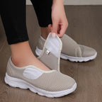 Chaussures Ergonomiques Confort Pieds Larges & Sensibles — Maille Respirante & Fermeture À Scratch Ajustable