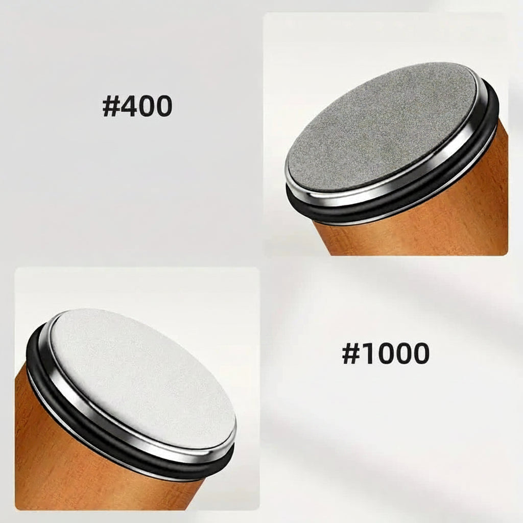 Affûteur de couteaux professionnel avec rouleau diamanté