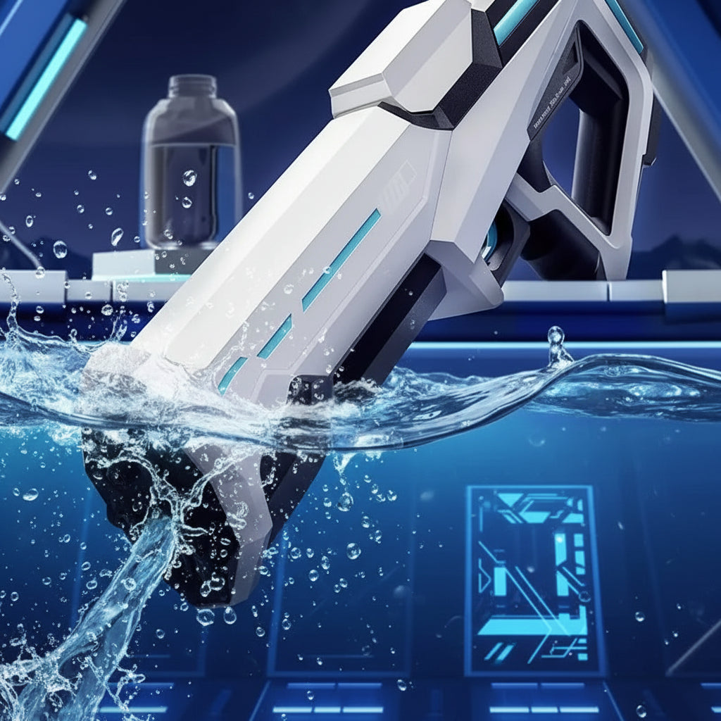 Pistolet à eau électrique 42 cm avec aspiration automatique et batterie rechargeable