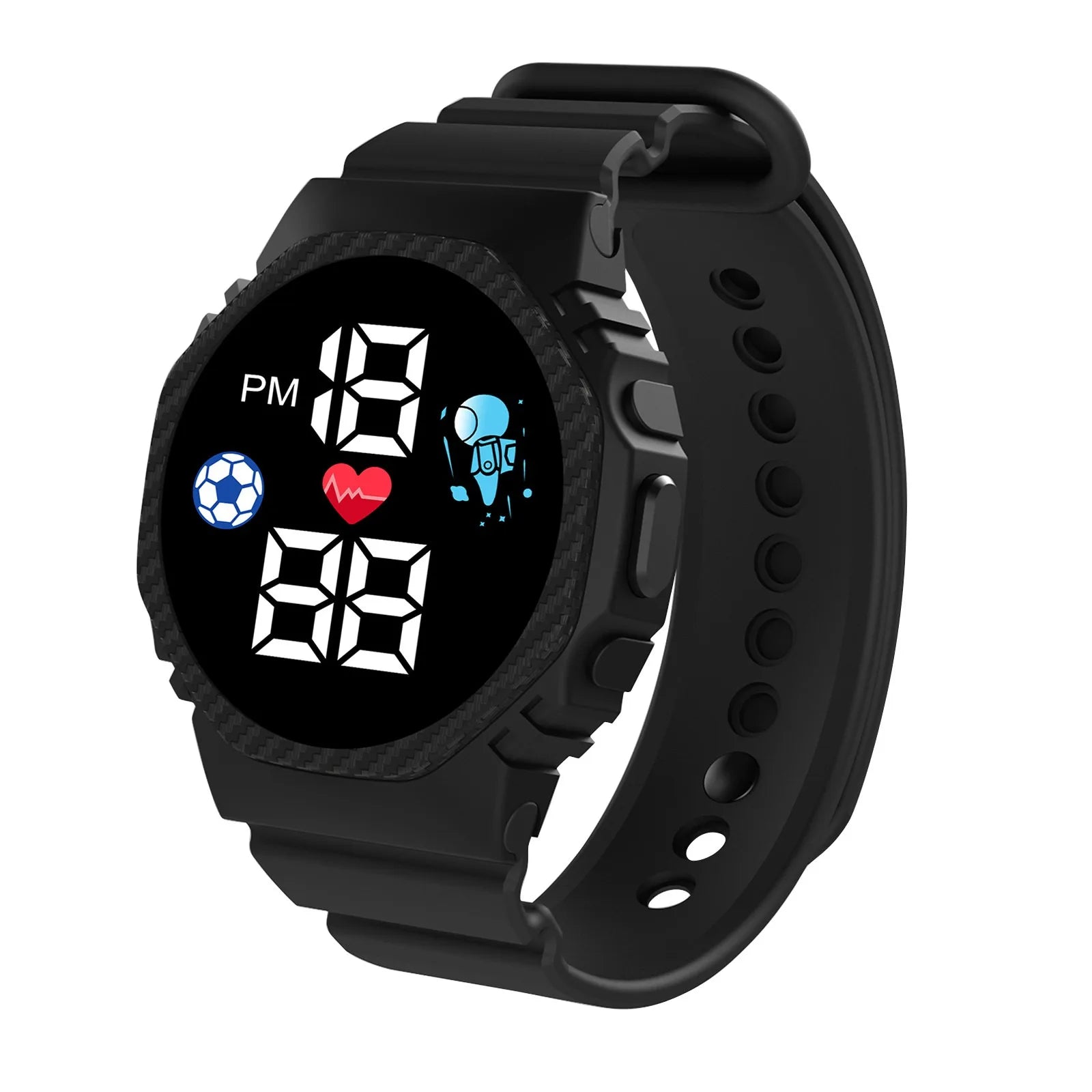 Montre Digitale Enfant – Résistante, Étanche & Confortable
