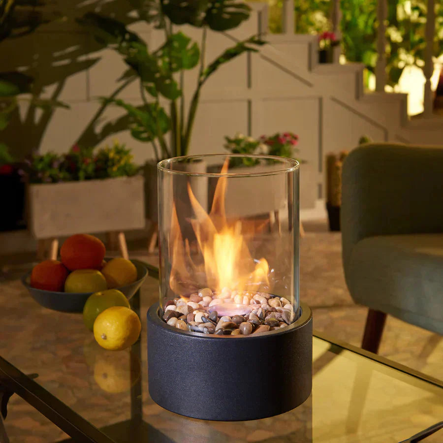 Cheminée de table portable pour une ambiance moderne