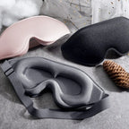 Masque de Sommeil Ergonomique 3D — Mousse à Mémoire de Forme & Occultation Totale